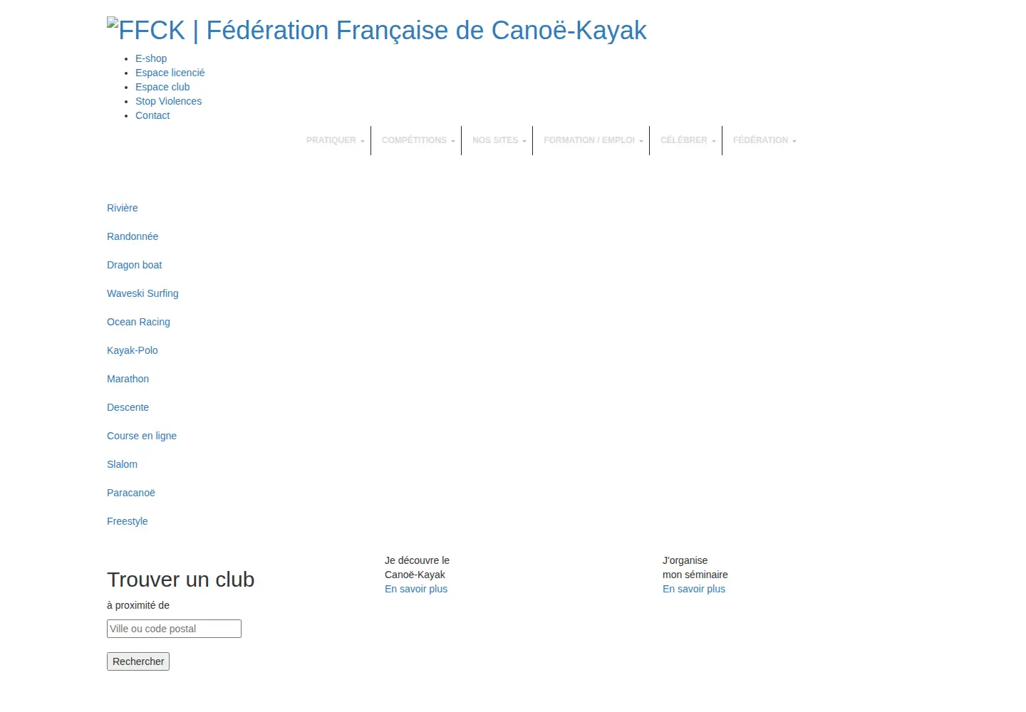 Screenshot of ffck.org