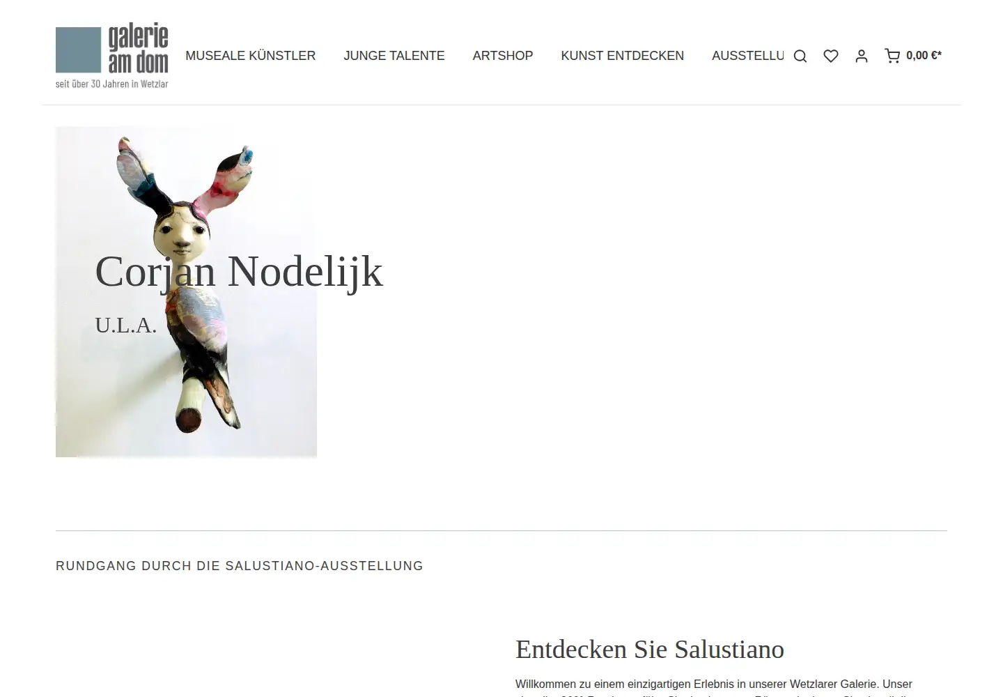 Screenshot of galerie-am-dom.de