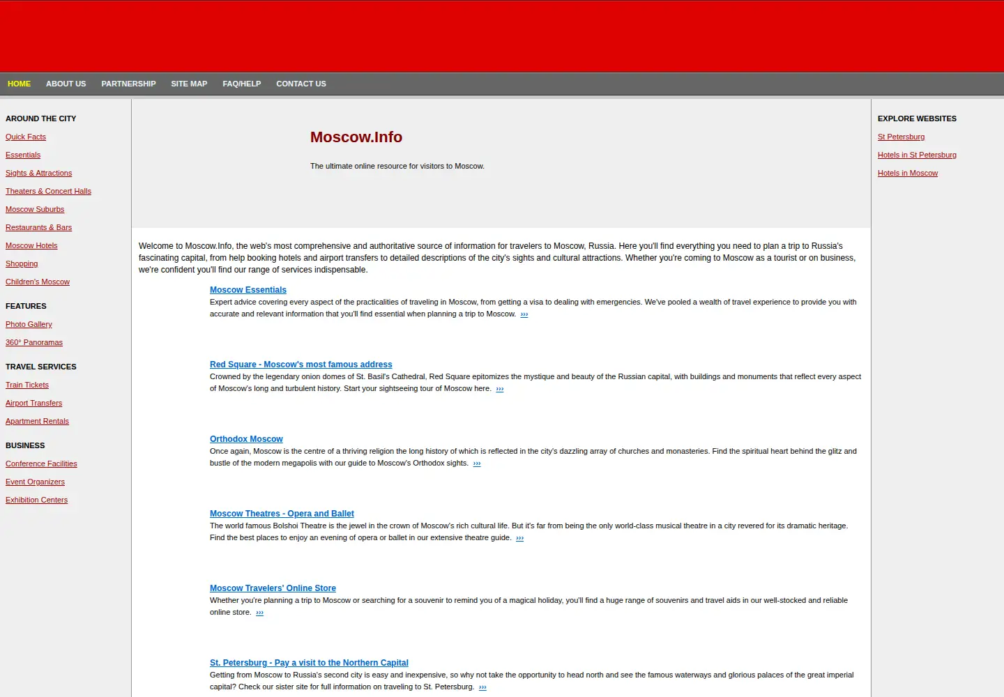 Screenshot of moscow.info