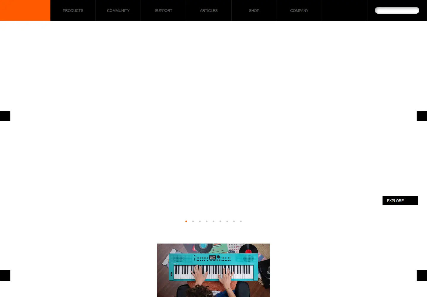 Screenshot of roland.co.uk