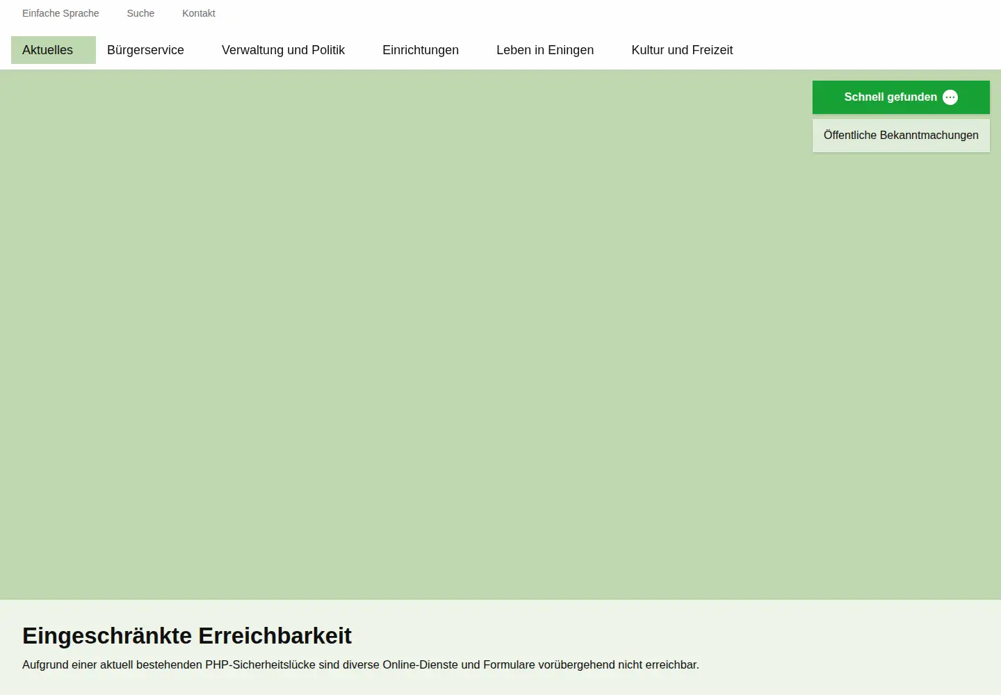 Screenshot of eningen.de