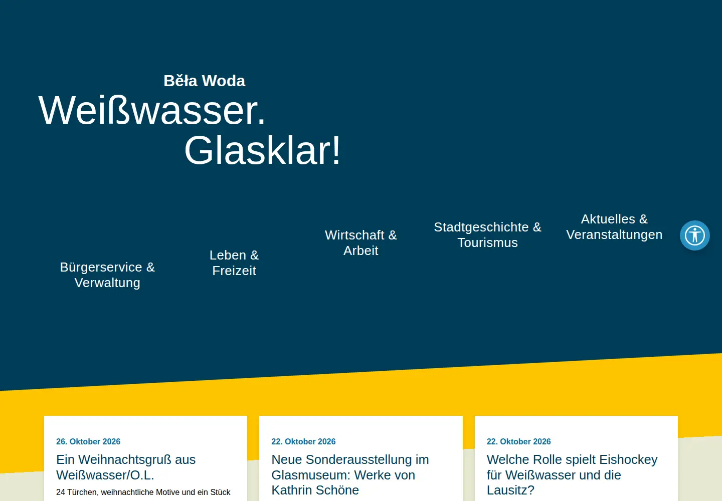 Screenshot of weisswasser.de