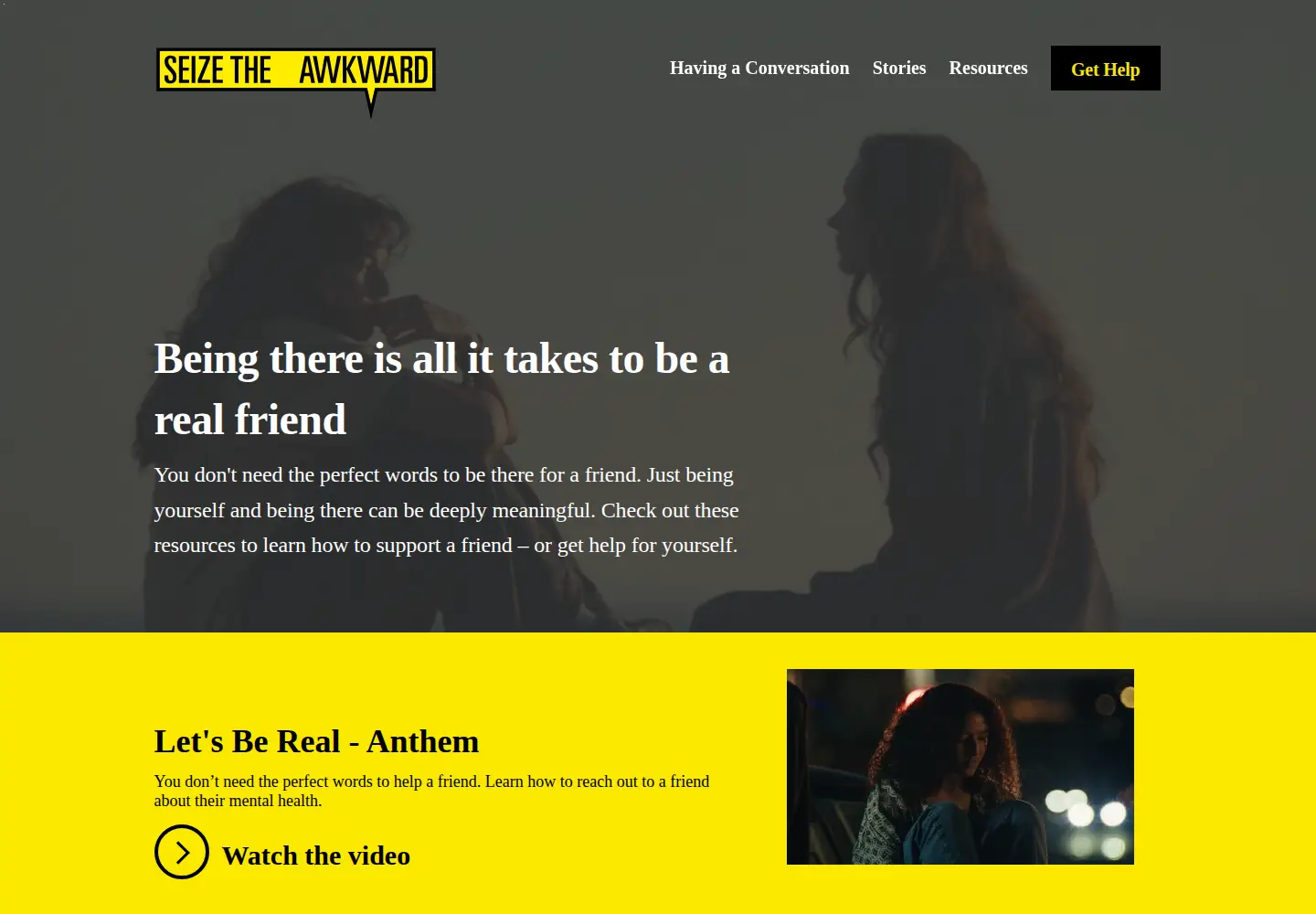 Screenshot of seizetheawkward.org