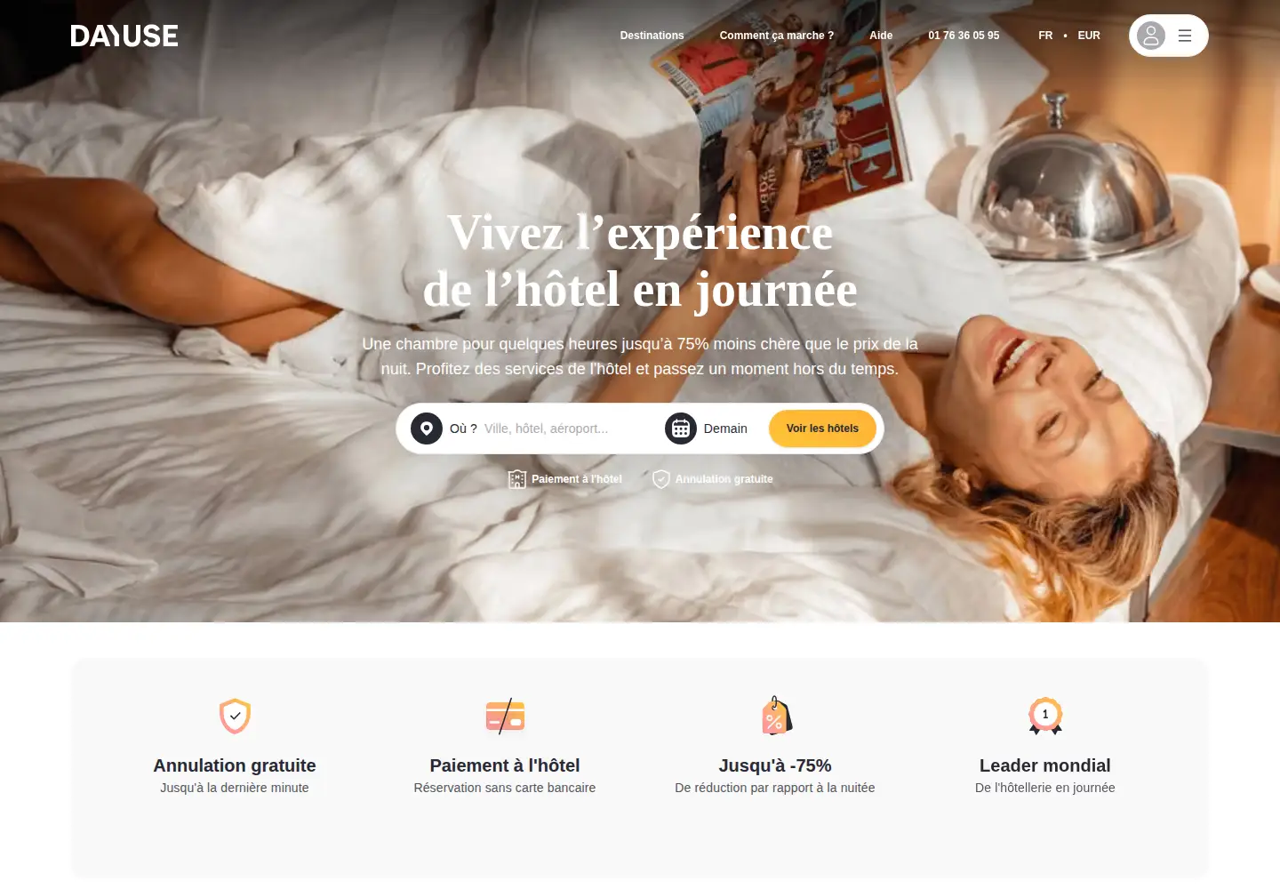 Screenshot of dayuse.com