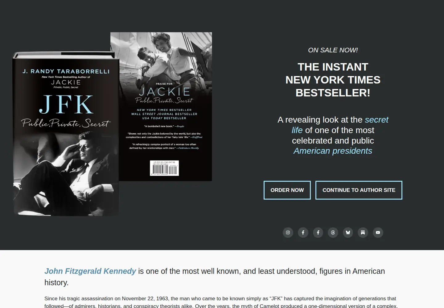 Screenshot of jrandytaraborrelli.com