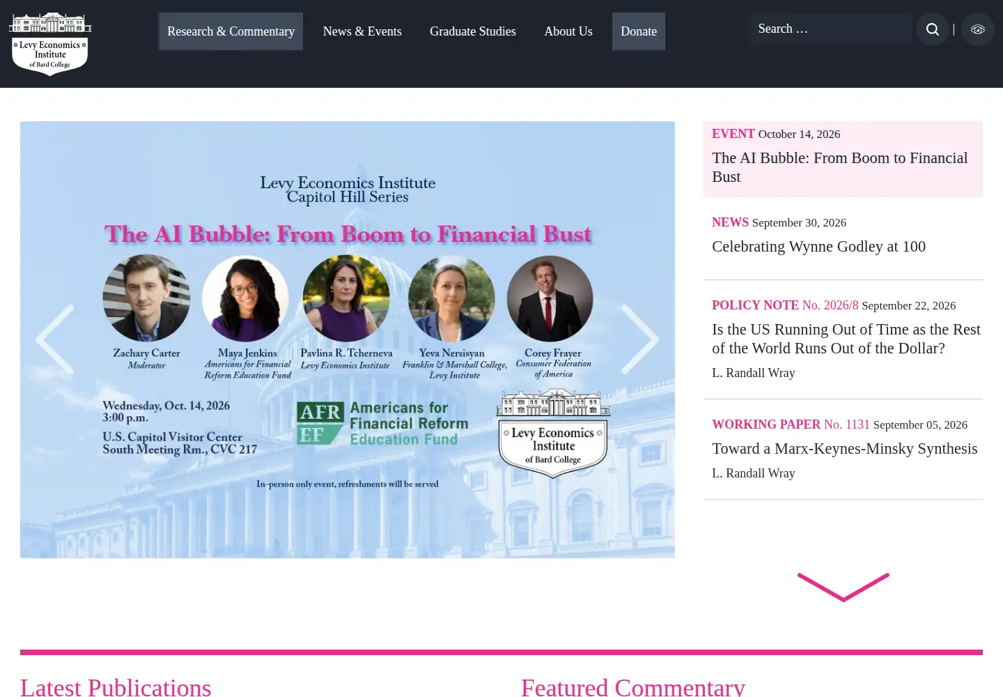 Screenshot of levy.org