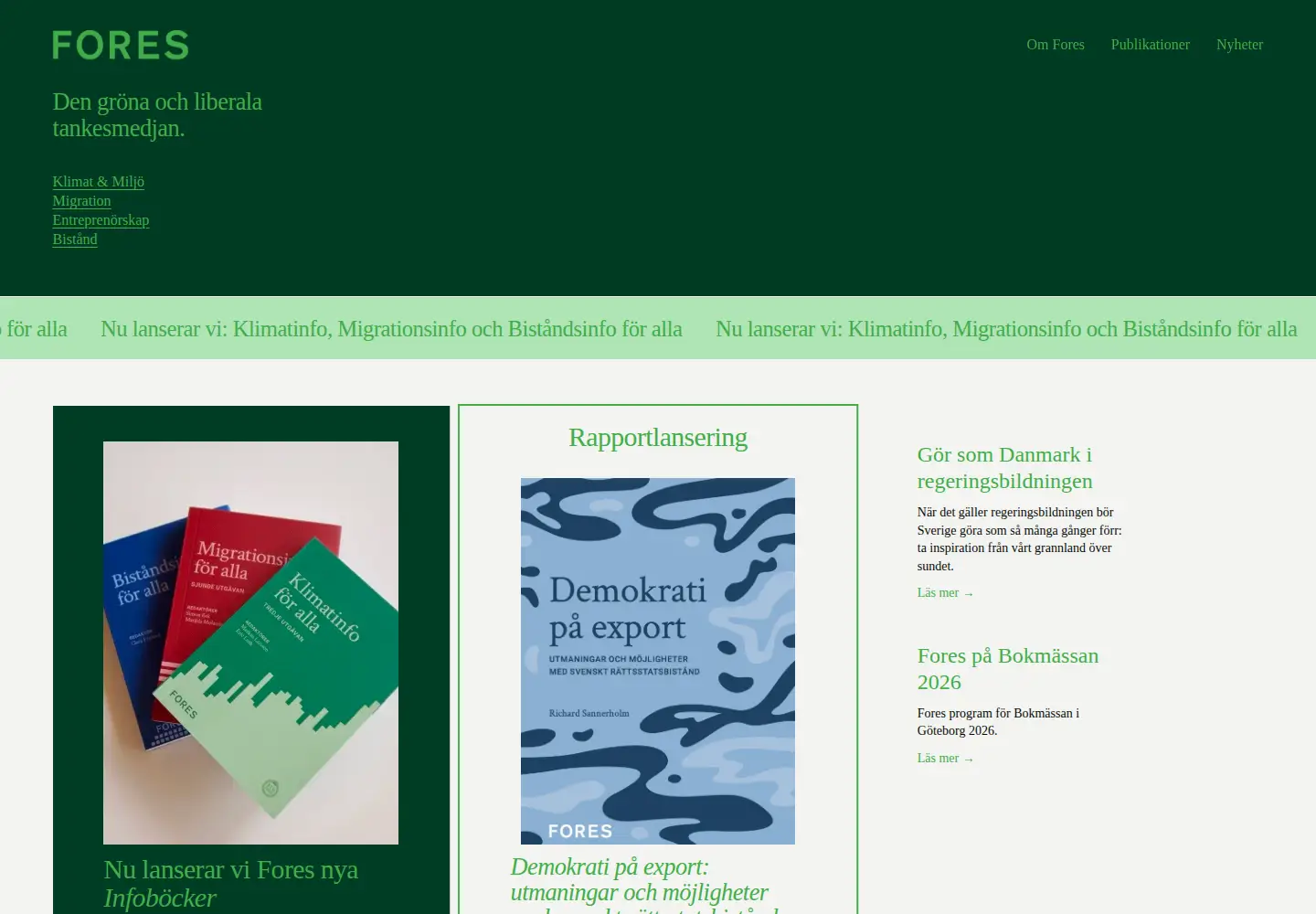 Screenshot of fores.se