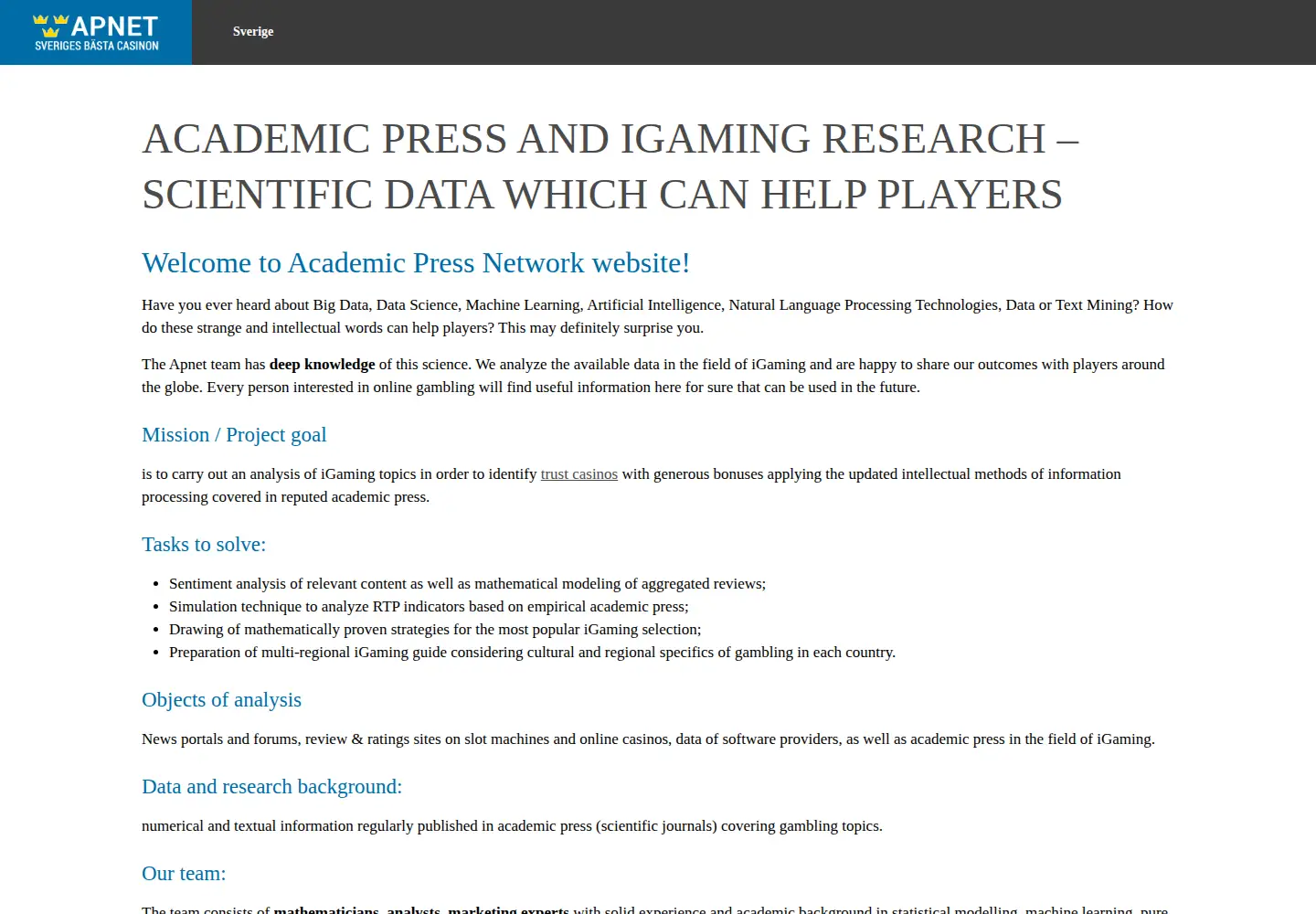 Screenshot of apnet.com