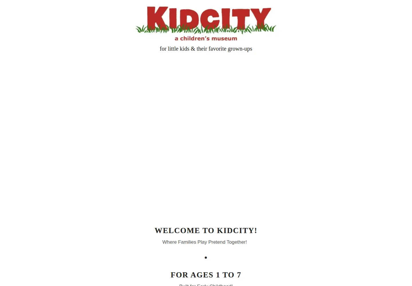 Captured homepage of kidcitymuseum.com in the current scan