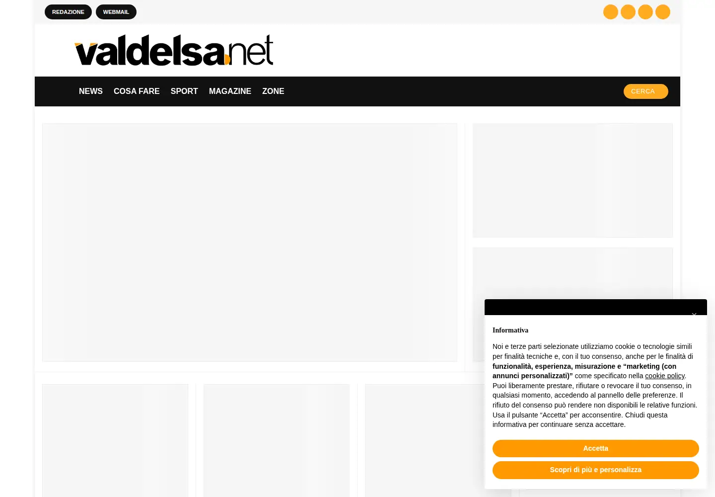 Screenshot of valdelsa.net