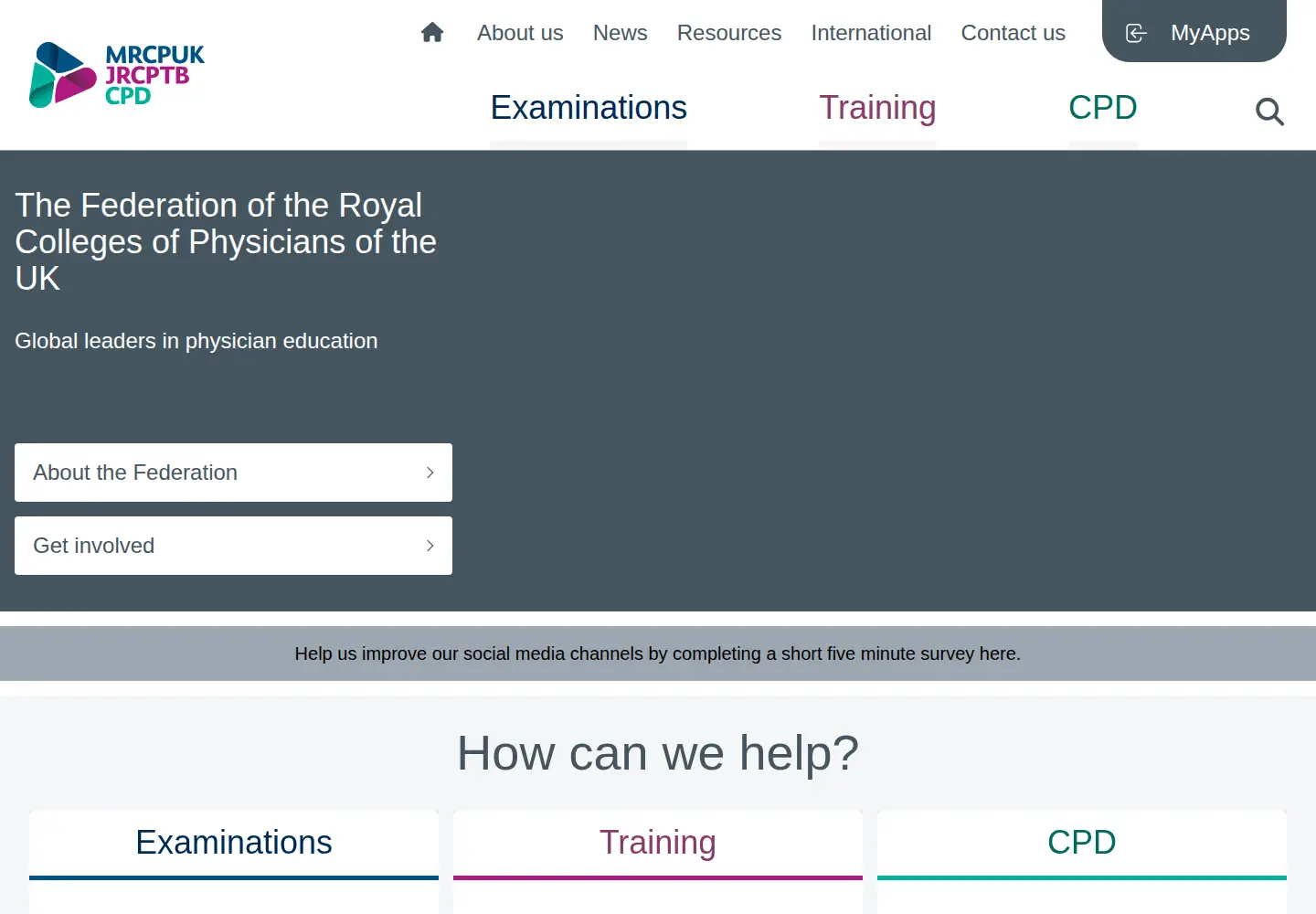 Screenshot of jrcptb.org.uk