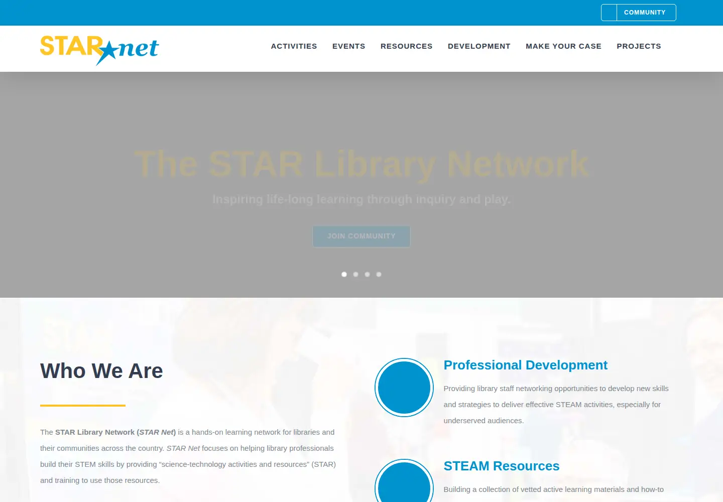 Screenshot of starnetlibraries.org