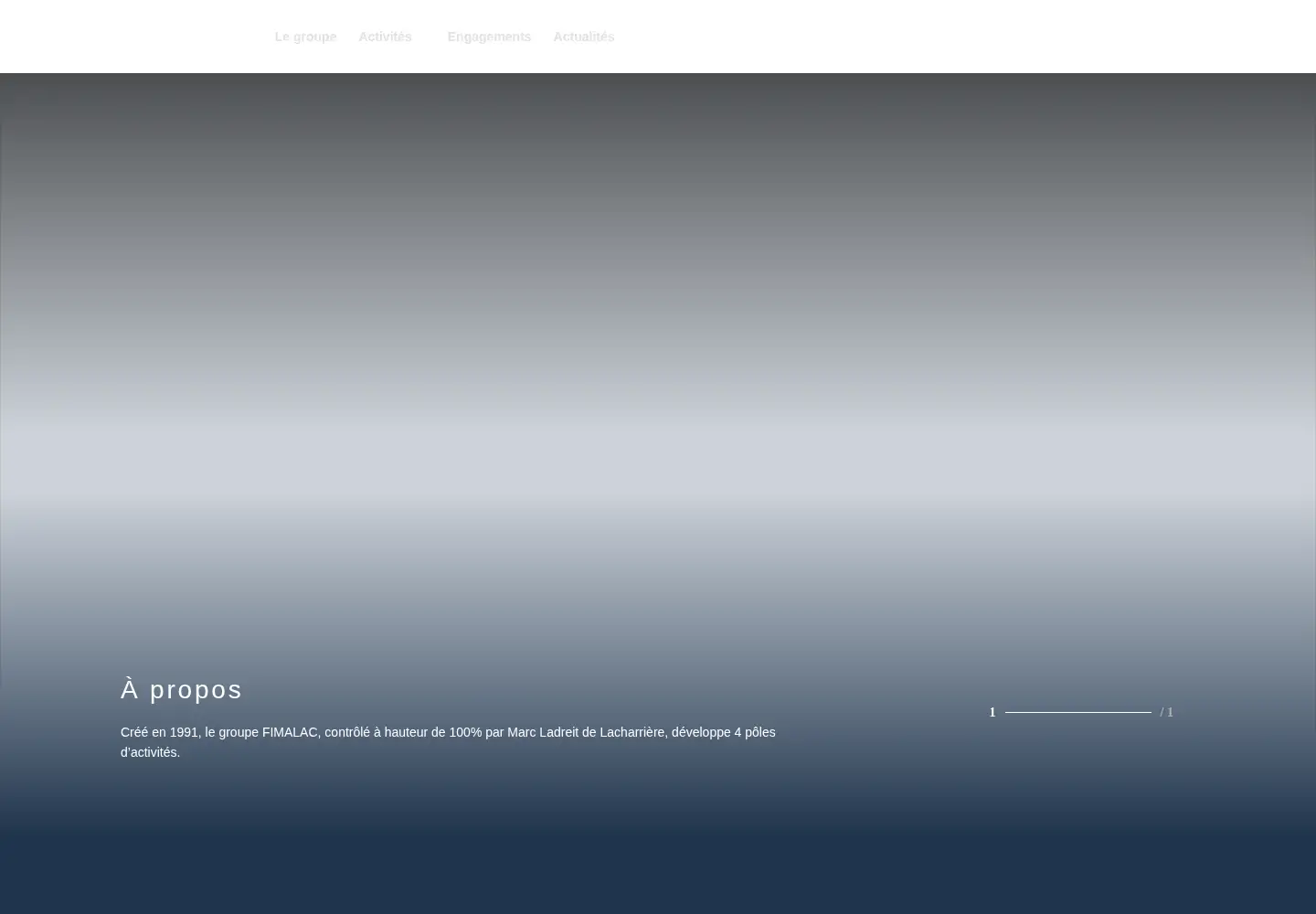 Screenshot of fimalac.com