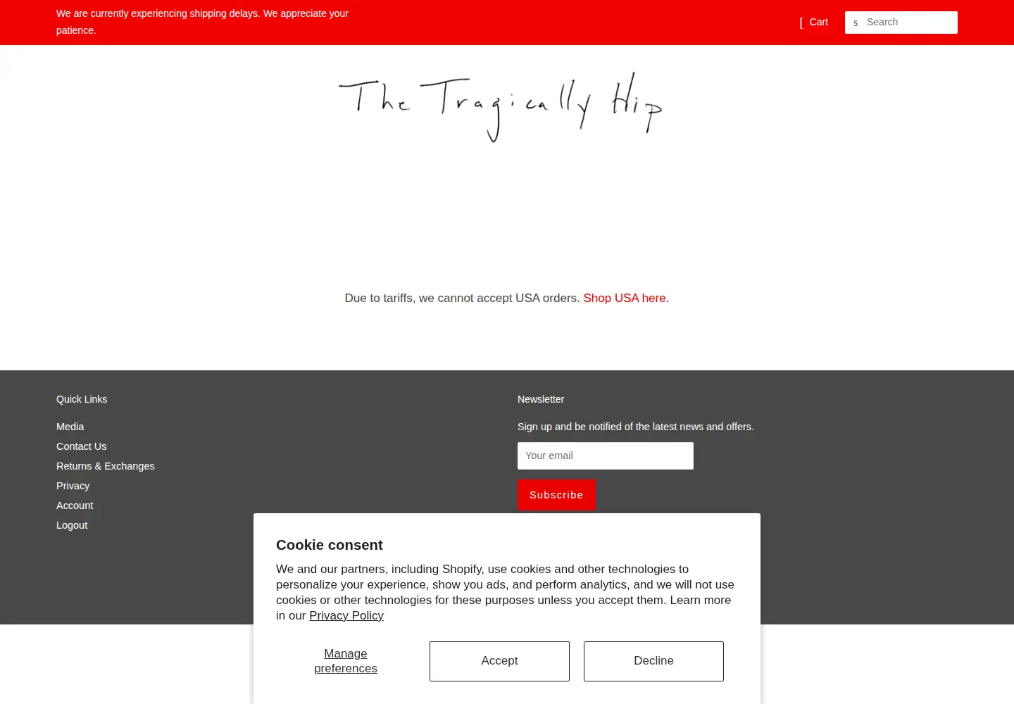 Screenshot of thehip.com