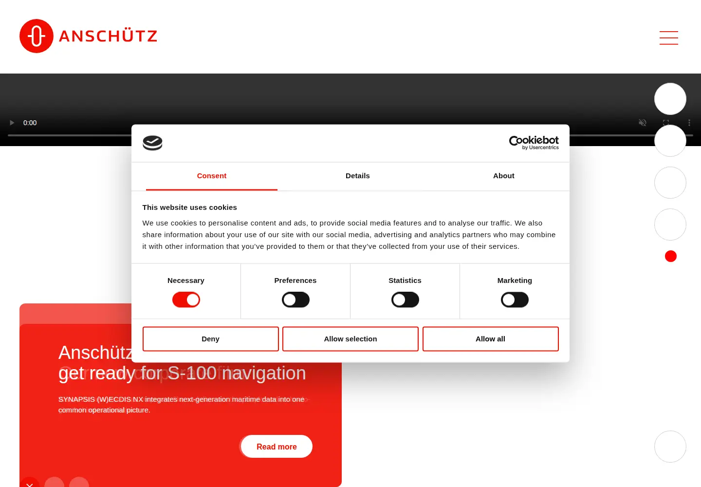 Screenshot of anschuetz.com