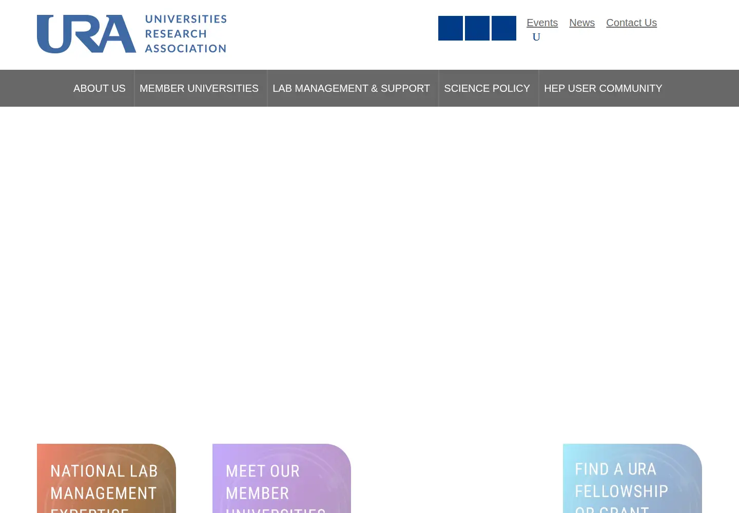 Screenshot of ura-hq.org