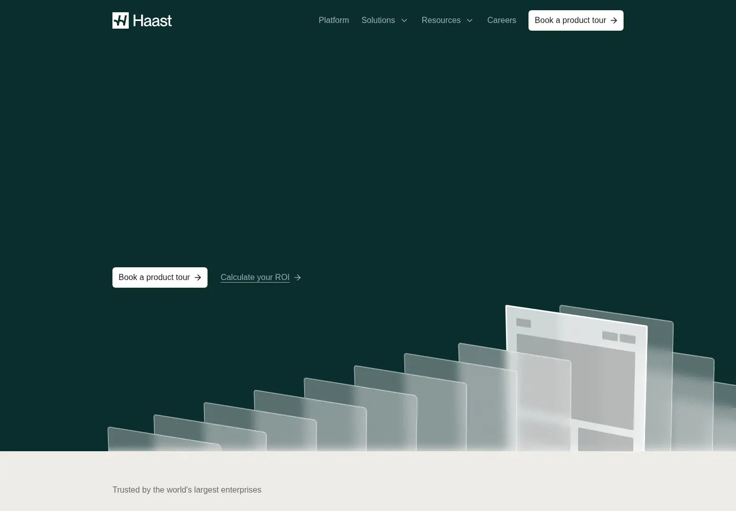 Screenshot of haast.io