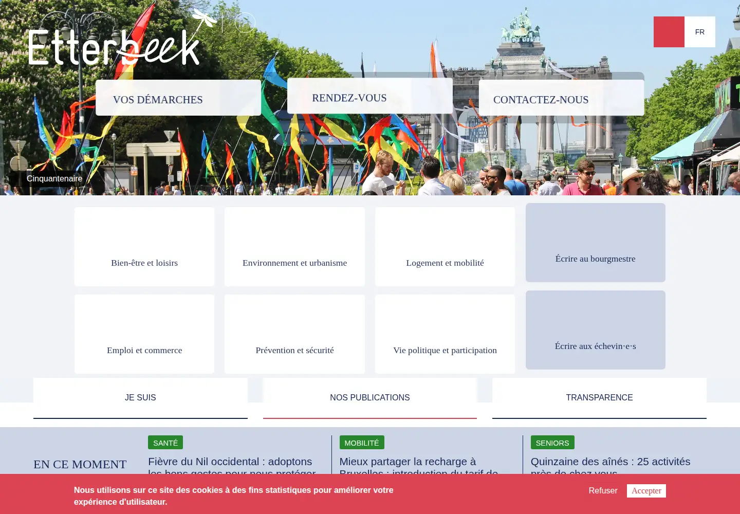 Screenshot of etterbeek.brussels