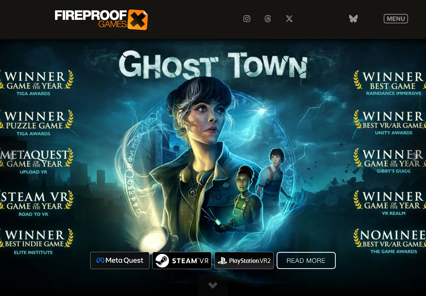 Screenshot of fireproofgames.com