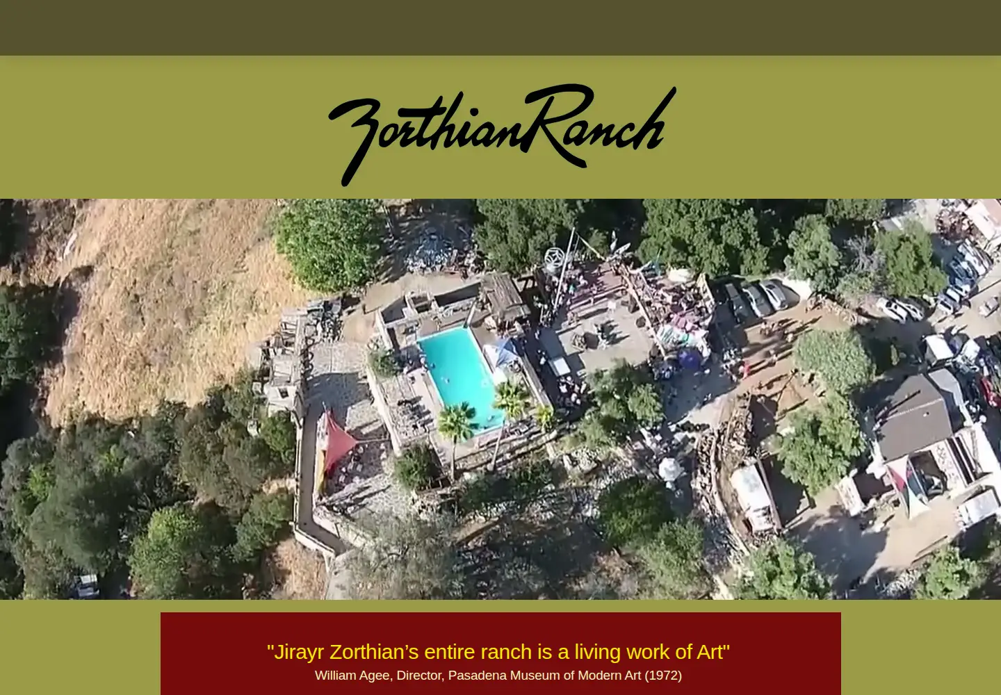 Screenshot of zorthianranch.com