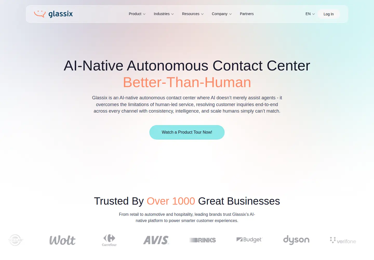 Screenshot of glassix.com