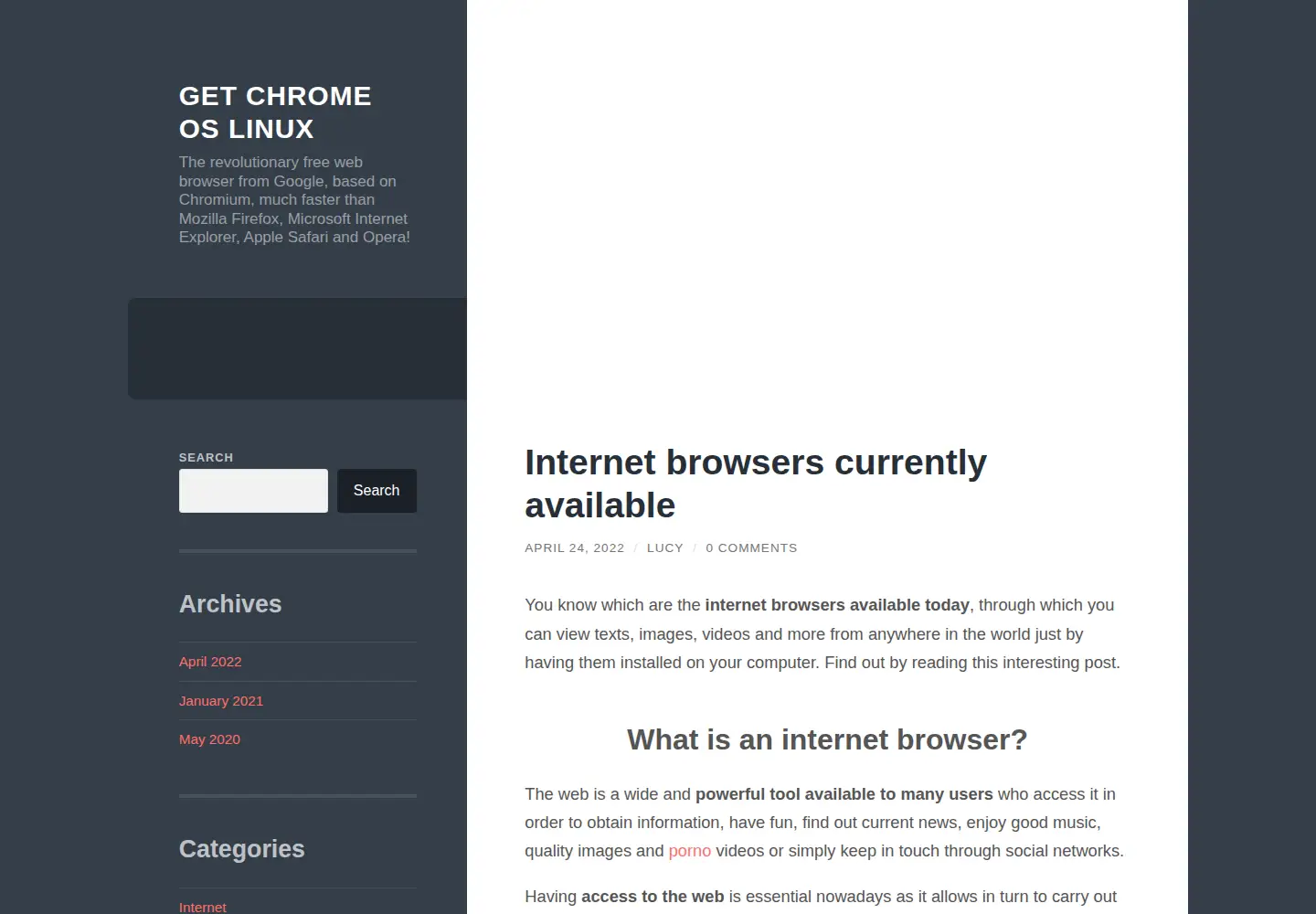 Screenshot of getchrome.eu