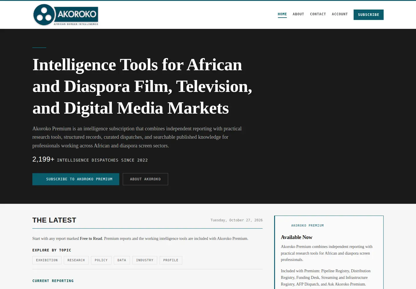 Screenshot of akoroko.com