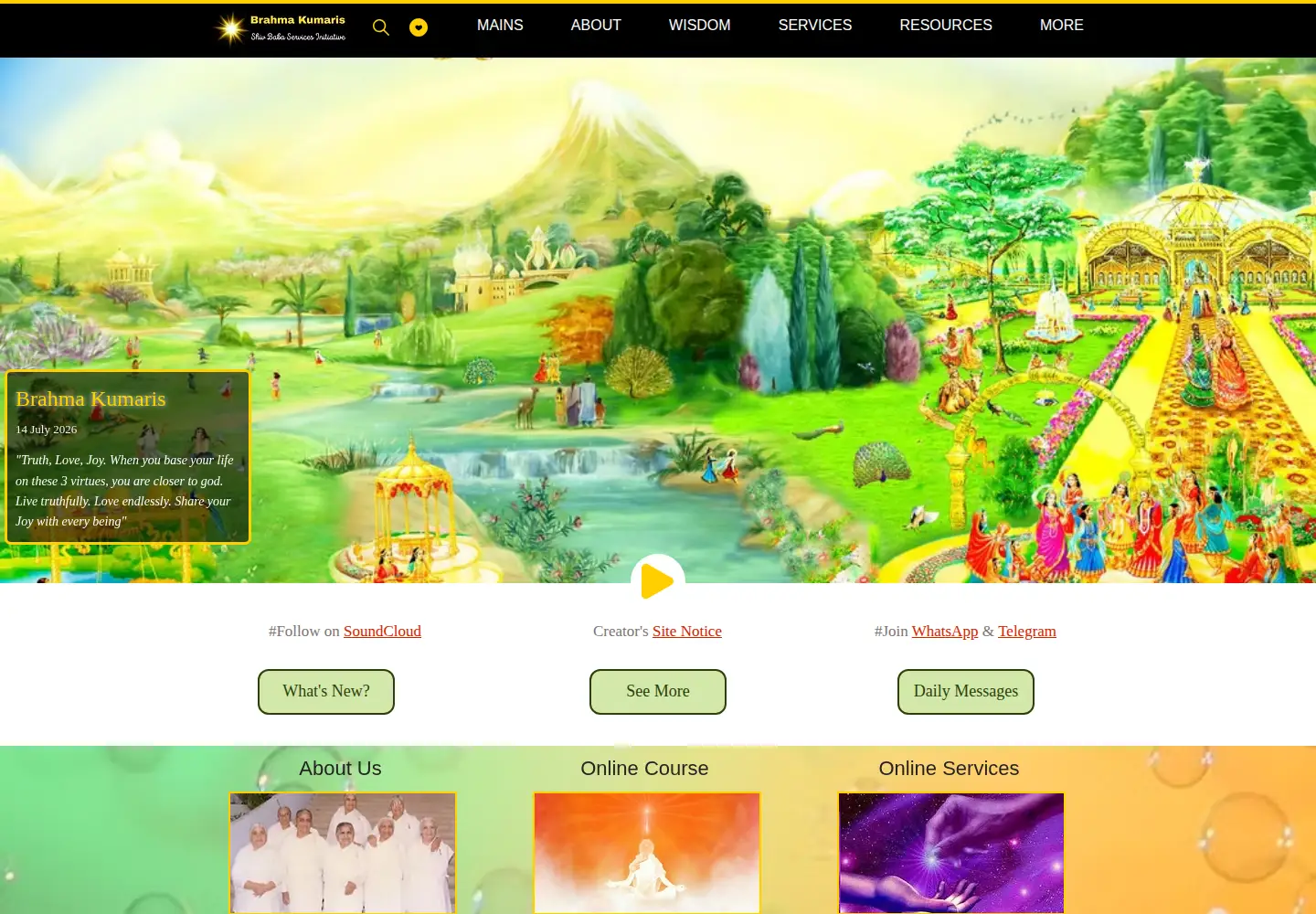 Screenshot of shivbabas.org