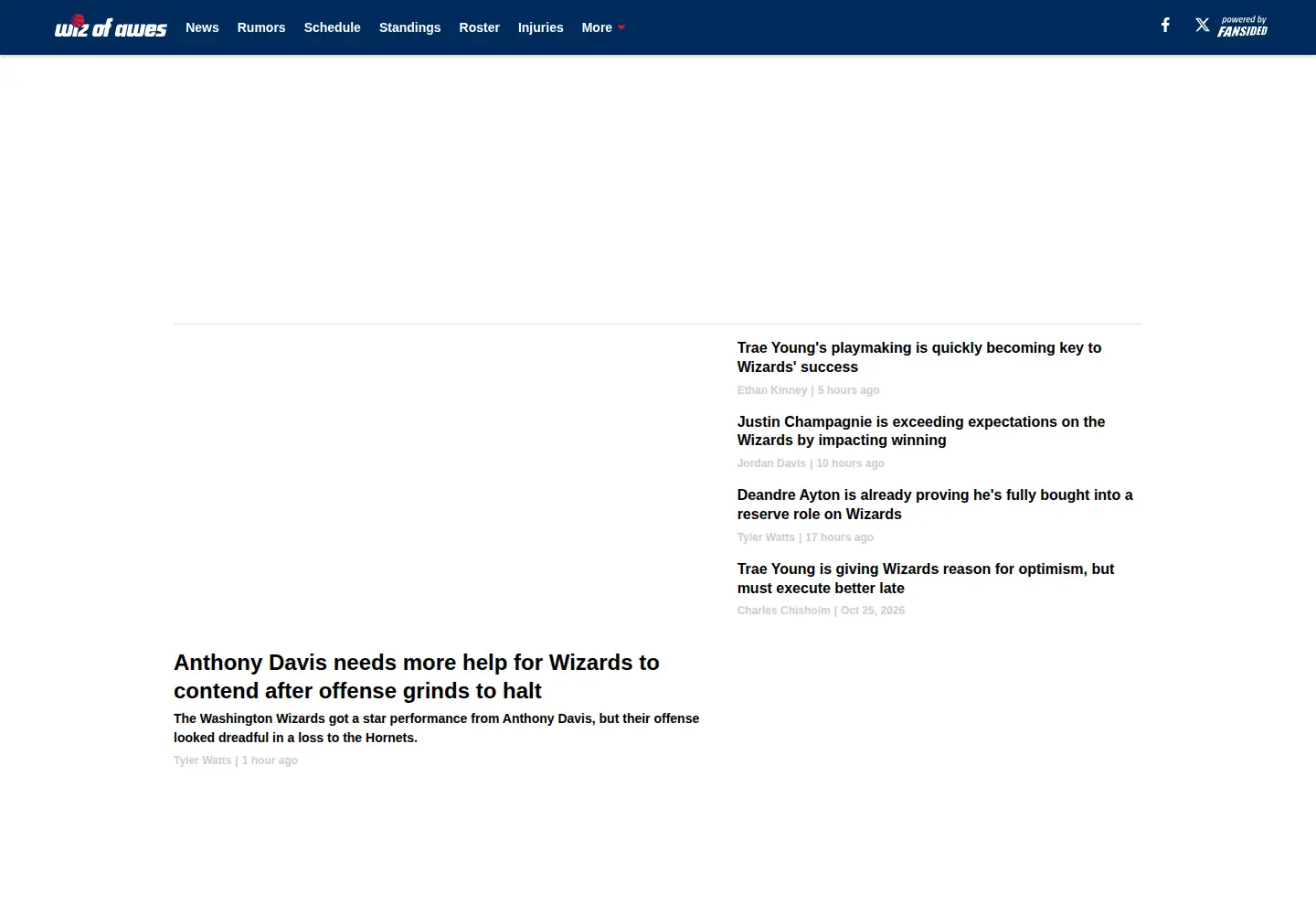 Screenshot of wizofawes.com
