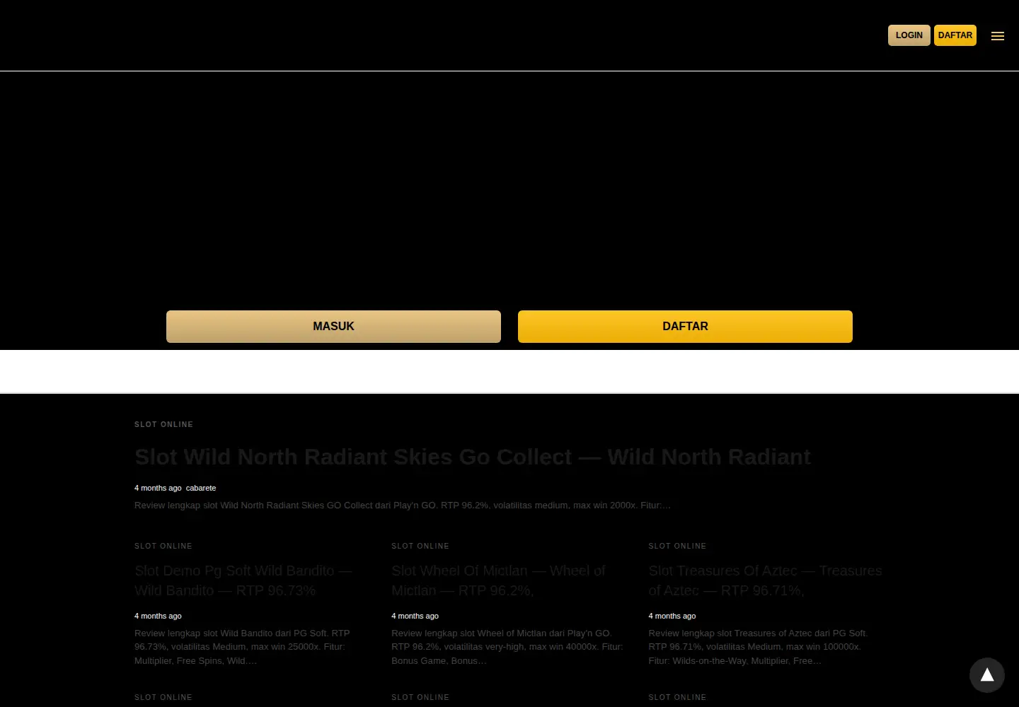 Captured homepage of cabaretebeachdr.com in the current scan