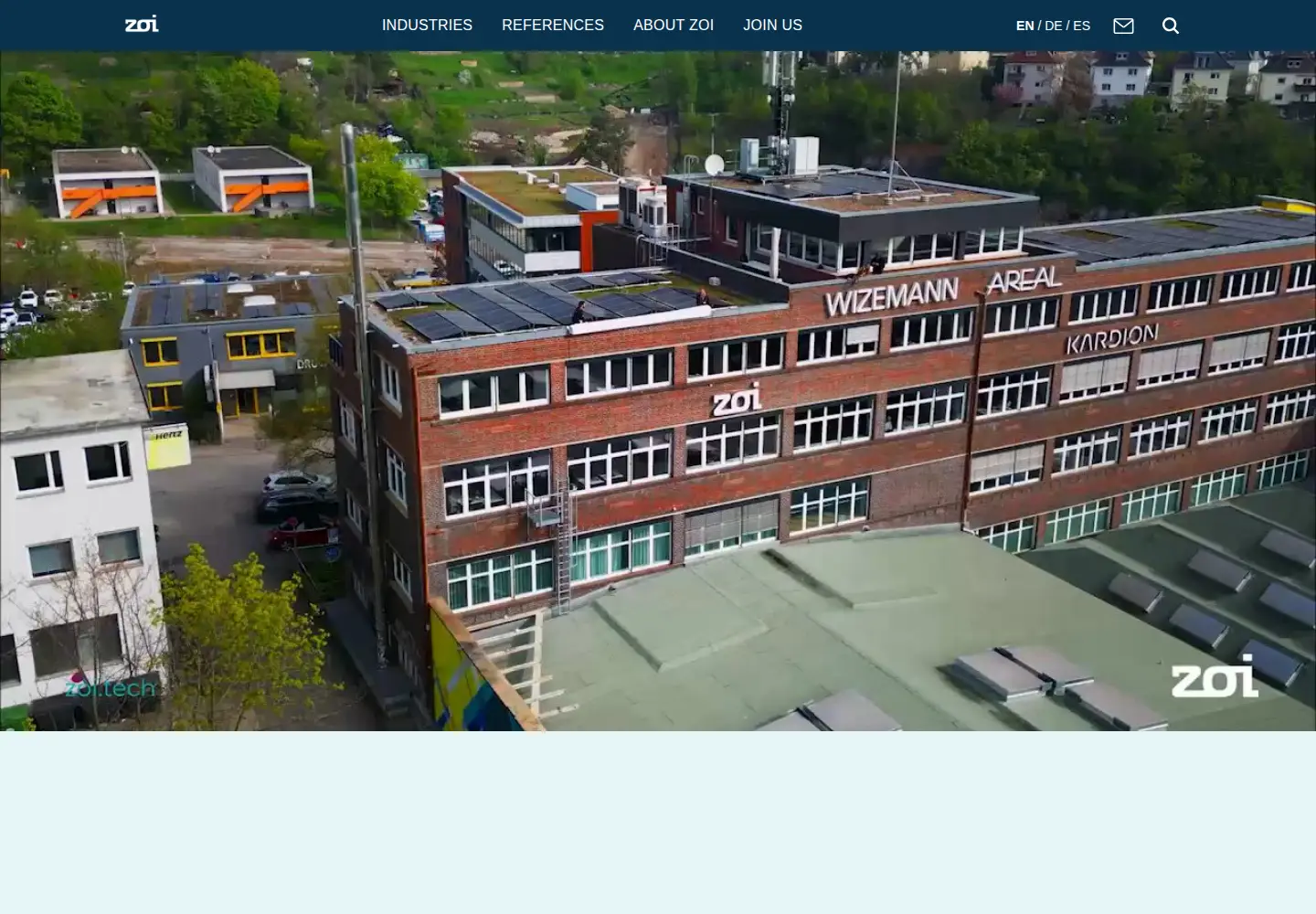 Screenshot of zoi.tech
