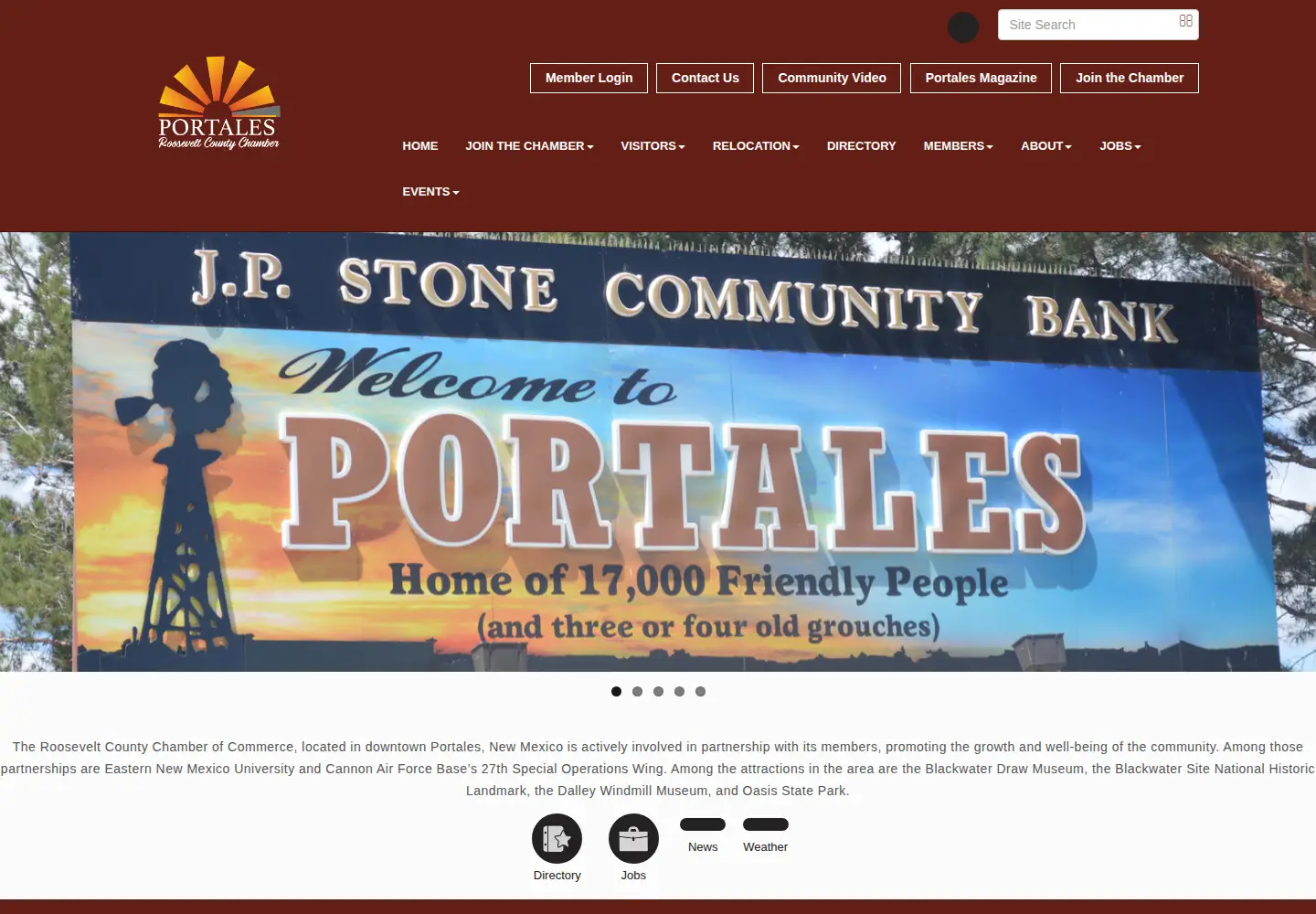 Screenshot of portales.com