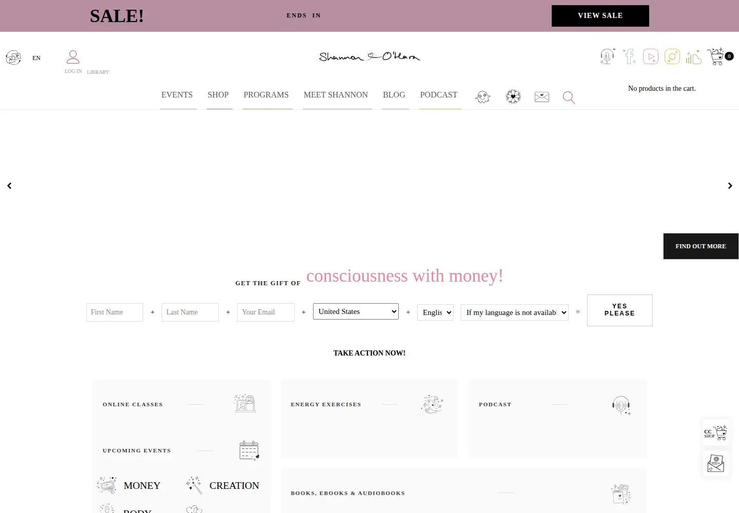 Screenshot of shannon-ohara.com