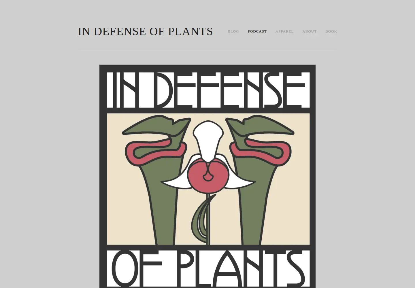 Screenshot of indefenseofplants.com