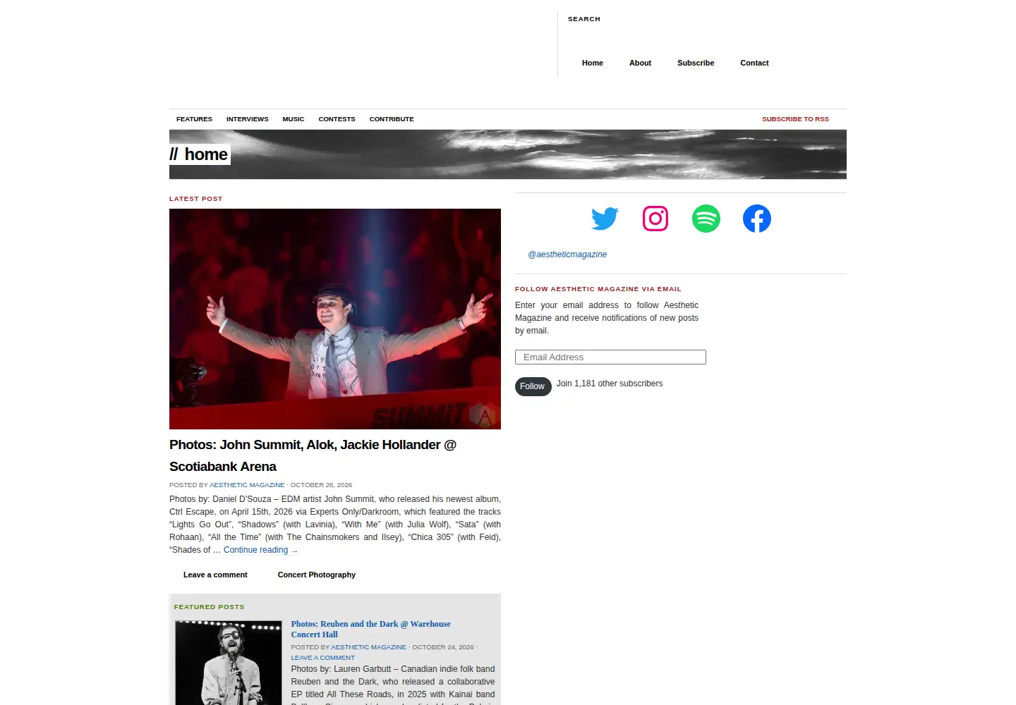 Screenshot of aestheticmagazinetoronto.com