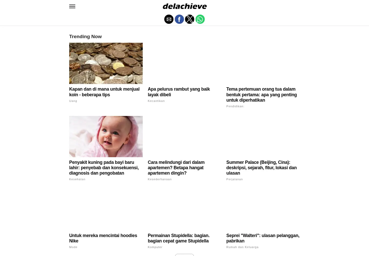 Screenshot of delachieve.com