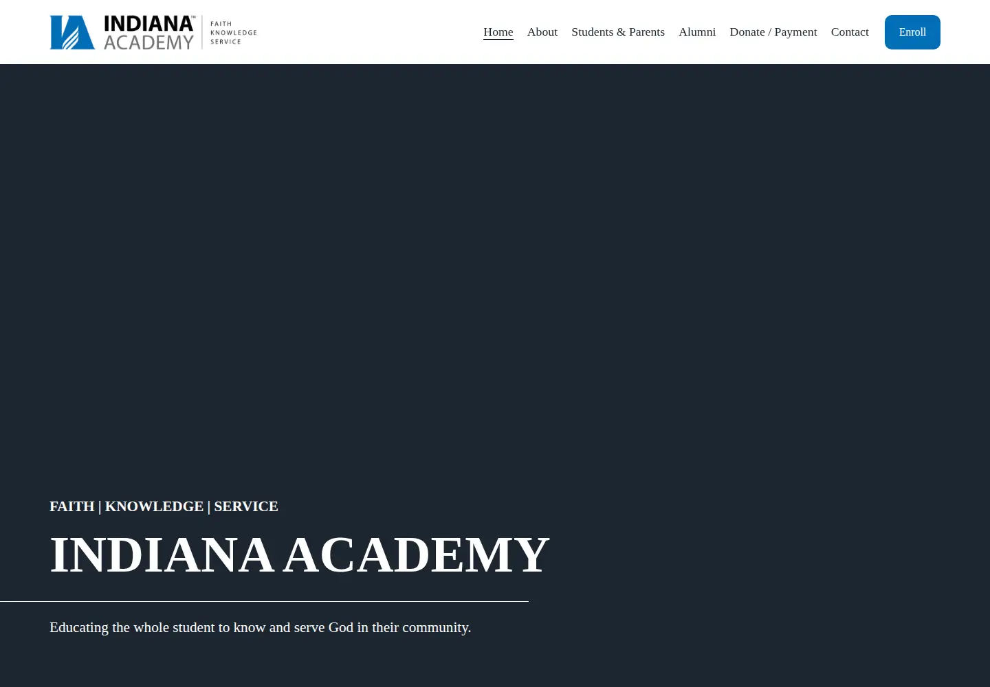 Captured homepage of iasda.org in the current scan