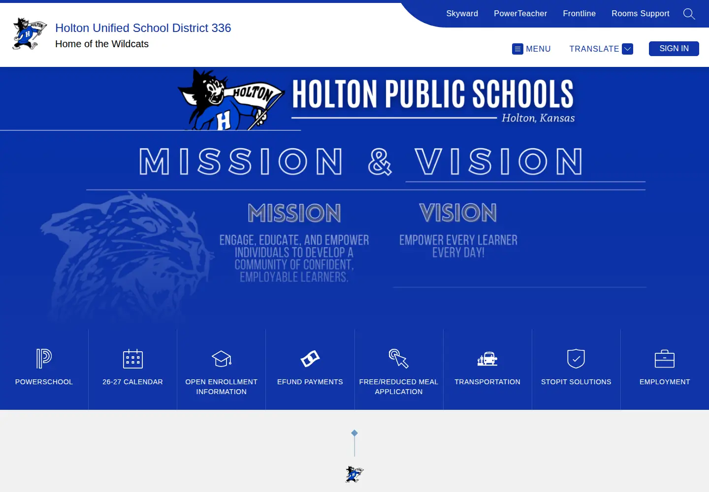 Screenshot of holtonks.net