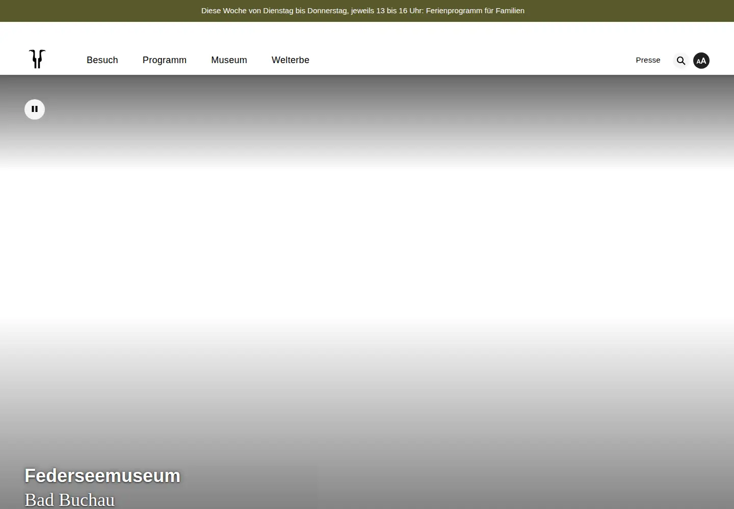 Screenshot of federseemuseum.de