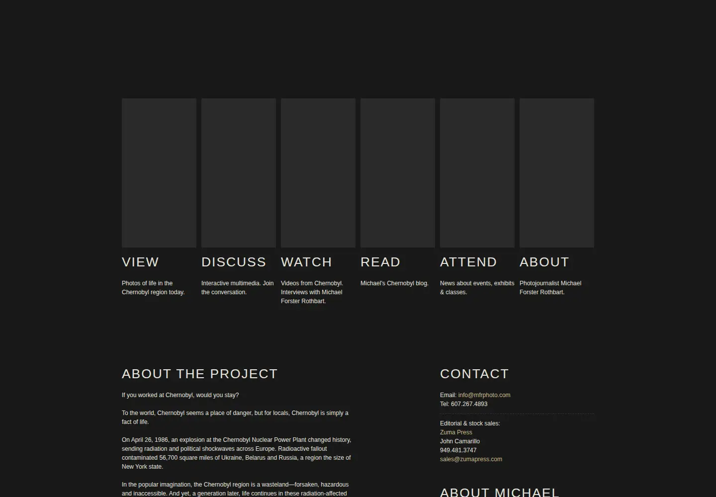 Screenshot of afterchernobyl.com