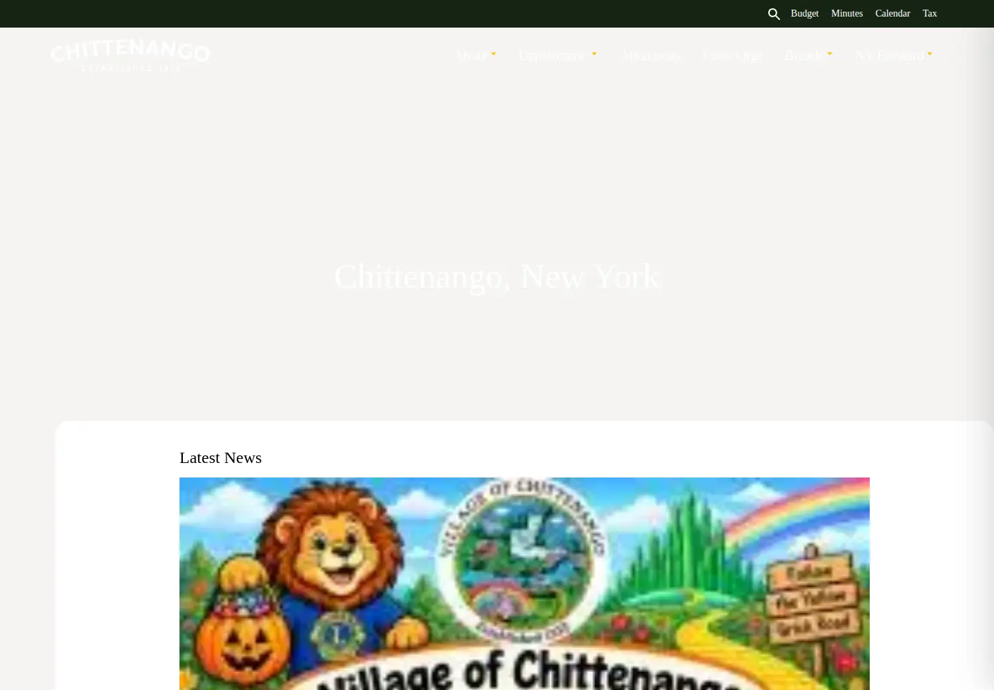 Screenshot of chittenango.org
