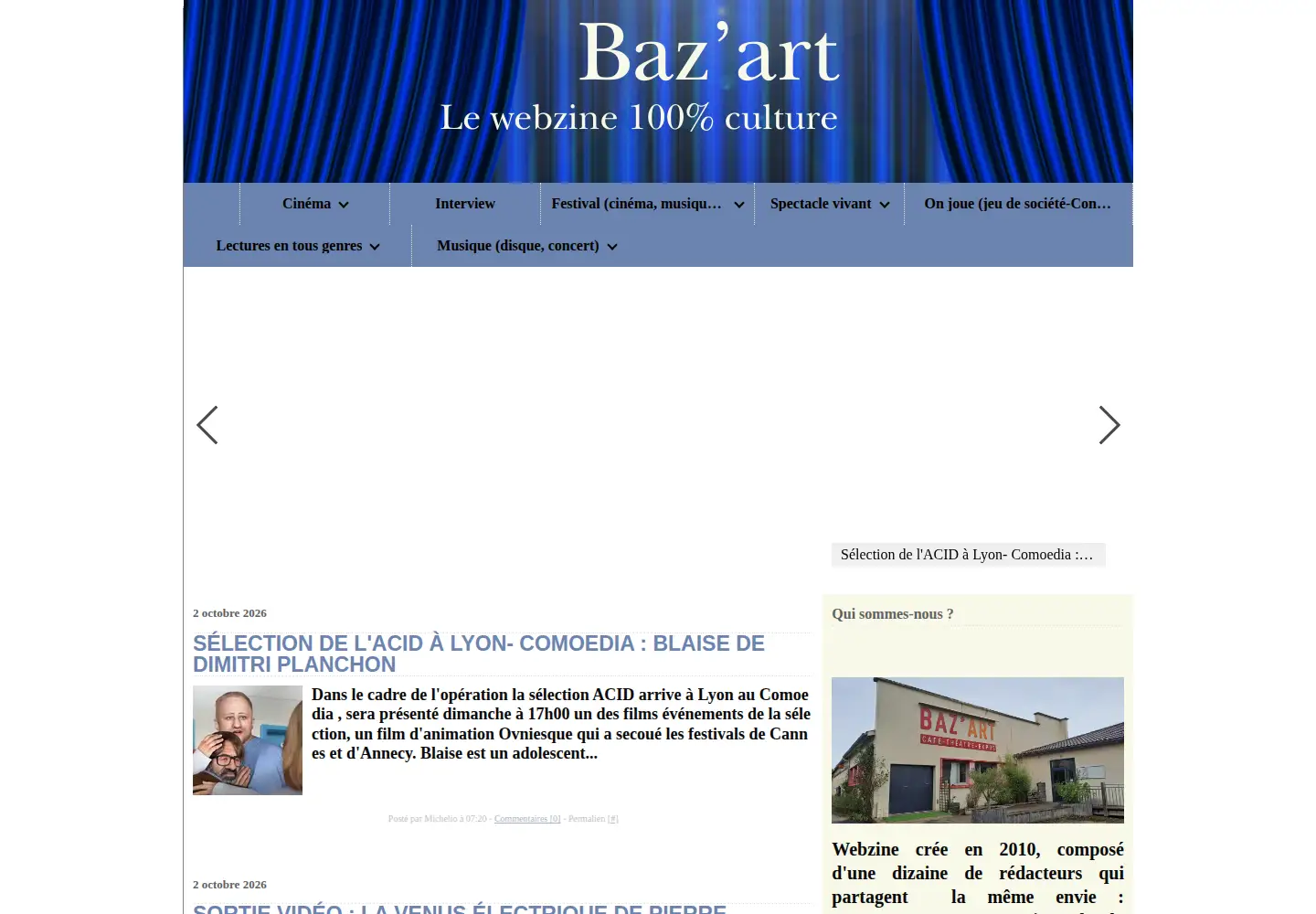 Screenshot of baz-art.org