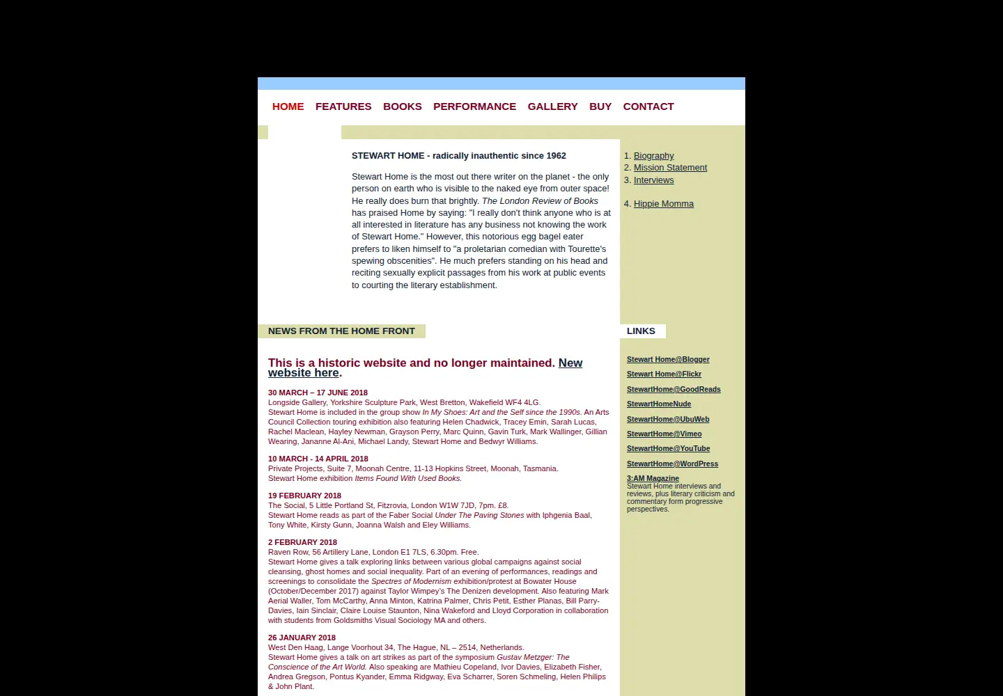 Screenshot of stewarthomesociety.org