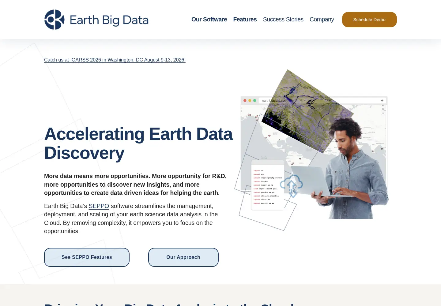 Screenshot of earthbigdata.com
