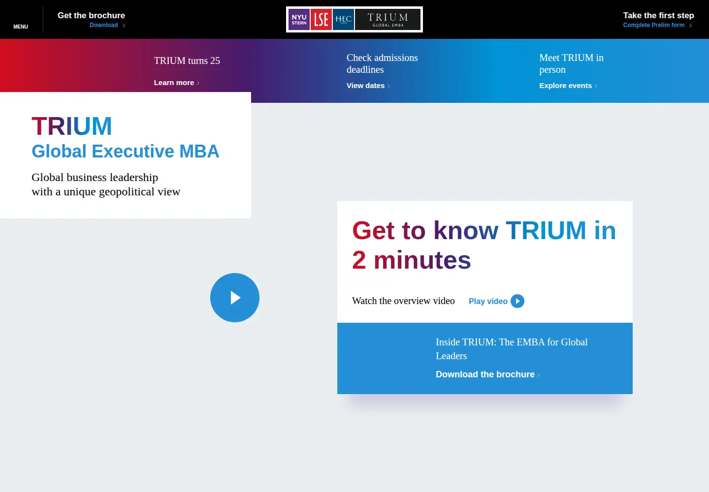 Screenshot of triumemba.org