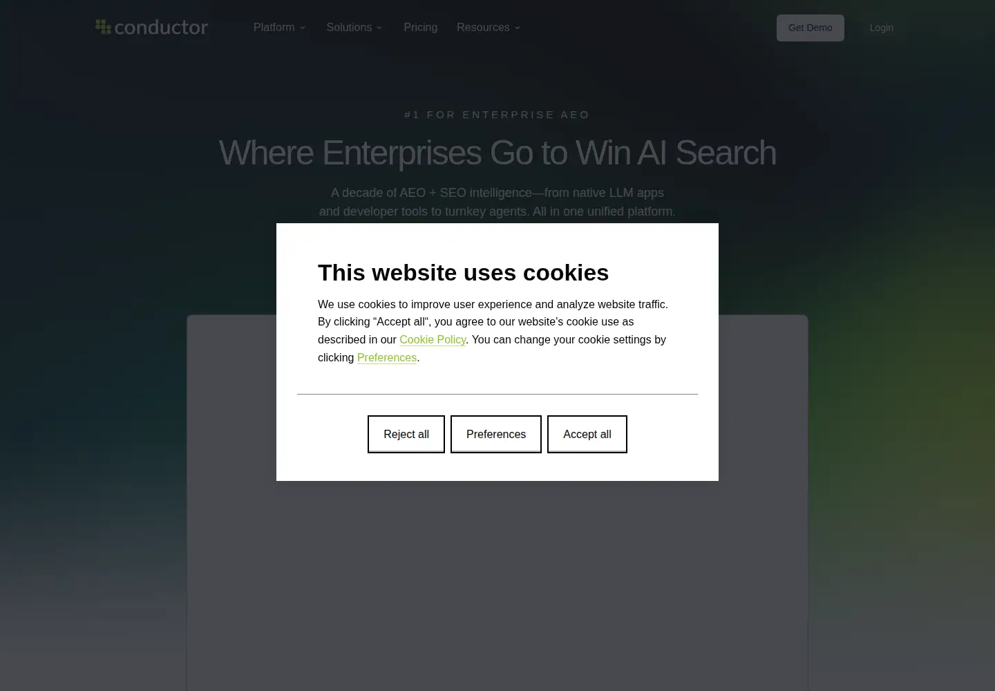 Screenshot of conductor.com