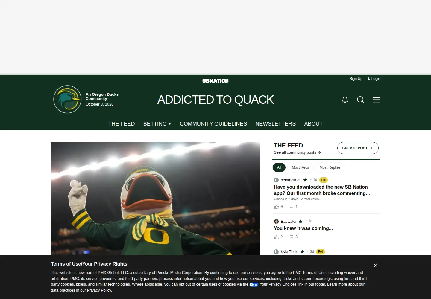 Screenshot of addictedtoquack.com