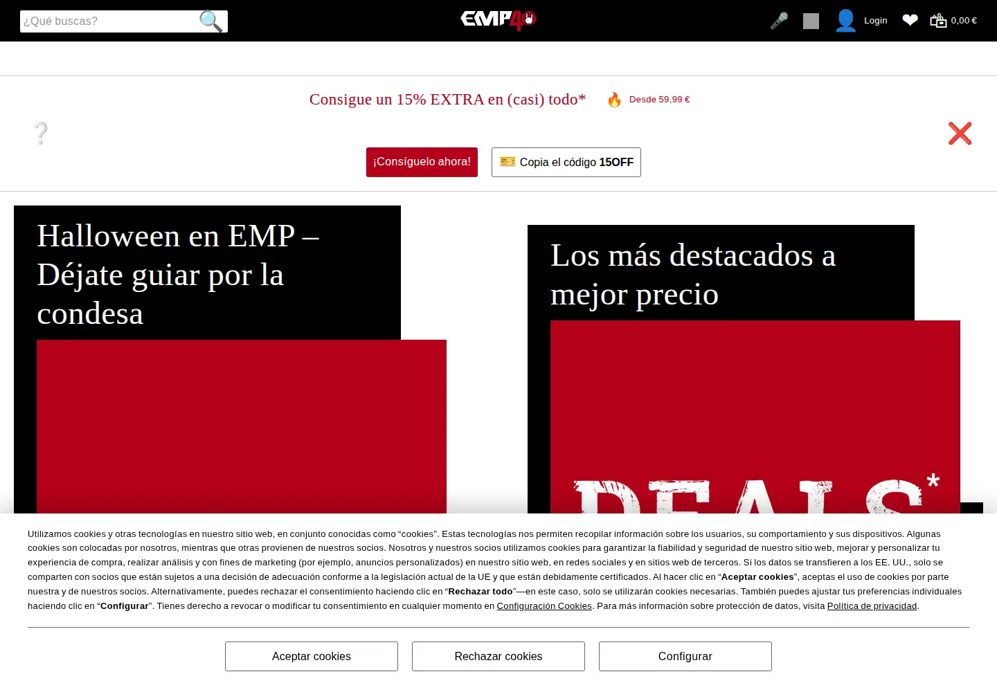 Screenshot of emp-online.es