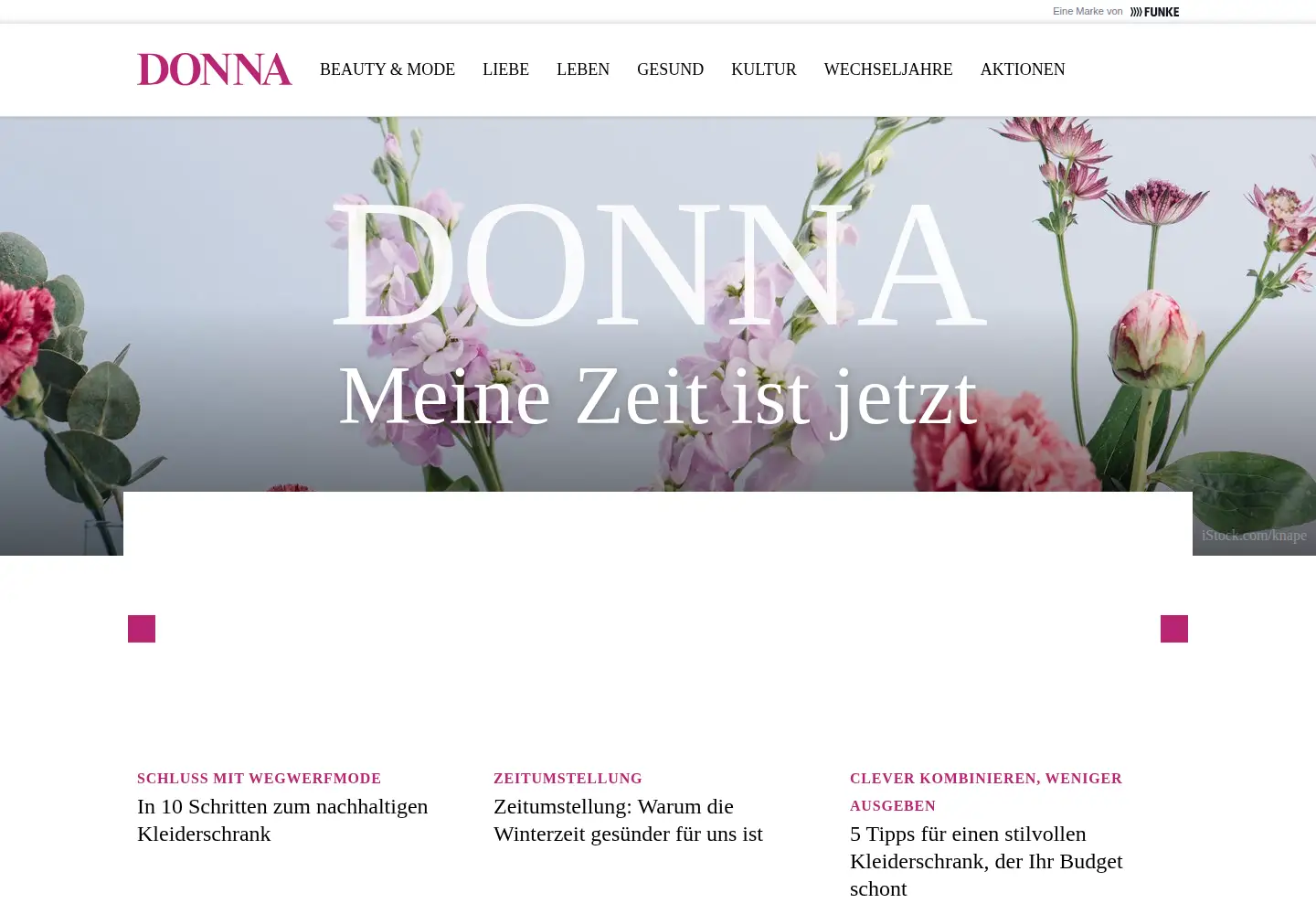 Screenshot of donna-magazin.de