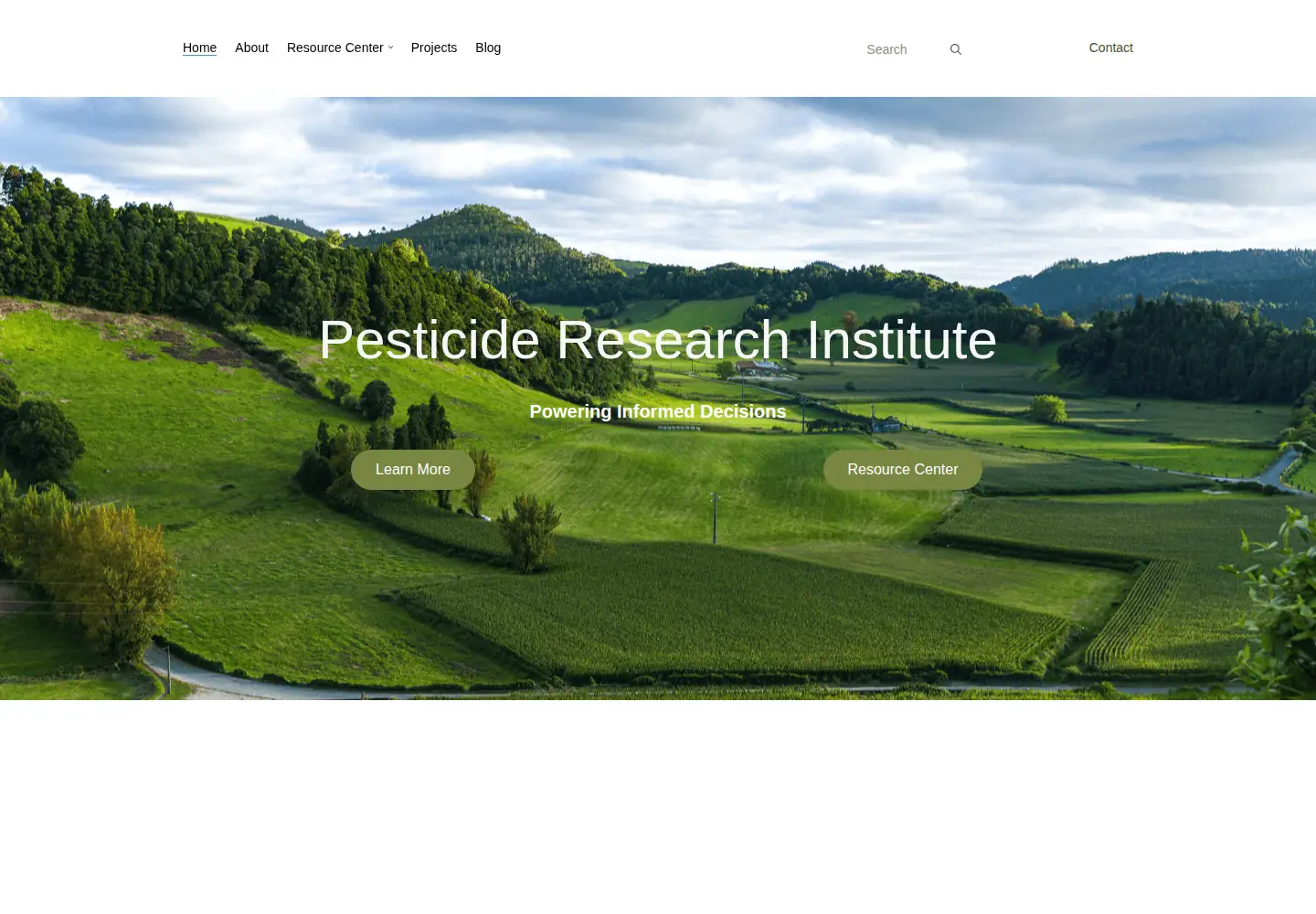 Screenshot of pesticideresearch.com
